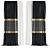 Modern Curtain Set M4, 3D 3D model small image 1