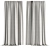 Modern Curtain Set M4, 3D 3D model small image 3