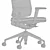 Stylish Vitra AM Office Chair 3D model small image 5