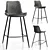 Trevizo Semi-Bar Stool - Various Colors 3D model small image 2