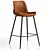 Trevizo Semi-Bar Stool - Various Colors 3D model small image 4