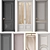 Bronze Sliding Steel Doors 3D model small image 1