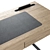 iModern Dylan Writing Desk, Wood/Black 3D model small image 3