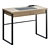 iModern Dylan Writing Desk, Wood/Black 3D model small image 5