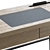 iModern Dylan Writing Desk, Wood/Black 3D model small image 7