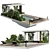 Pergola Poolside Furniture Set 3D model small image 3