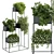 Metal Shelf Plant Display Stand 3D model small image 1