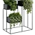 Metal Shelf Plant Display Stand 3D model small image 3