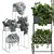 Metal Shelf Plant Display Stand 3D model small image 5