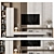 Modular TV Wall Design Kit 3D model small image 1