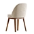 Wayne Velvet Oak Dining Chair 3D model small image 4