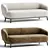 Elegant JULIET Fabric Sofa Glamour 3D model small image 2