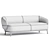 Elegant JULIET Fabric Sofa Glamour 3D model small image 3