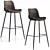 Trevizo Bar Stool, Two Colors 3D model small image 1