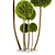 Elegant Cypress Pom Pom Topiary 3D model small image 3