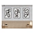 Modern Wall Decor Set & Lighting 3D model small image 1