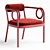 Wiener GTV Loop Easy Chair 3D model small image 1