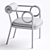 Wiener GTV Loop Easy Chair 3D model small image 3