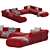 Modern Modular Lemmy Sofa: 2014 3D model small image 2