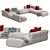 Modern Modular Lemmy Sofa: 2014 3D model small image 3