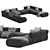 Modern Modular Lemmy Sofa: 2014 3D model small image 4