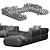 Modern Modular Lemmy Sofa: 2014 3D model small image 5