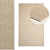 Natural Sisal Woven Carpet 3D model small image 2