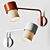 Adjustable Luxe Wall Lamp Set 3D model small image 5