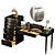 Vanity Table with Decor 3D model small image 1