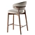 Modern Chic Oleandro Stool Design 3D model small image 3