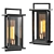 Langston Black Wall Mount Lantern 3D model small image 1