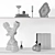 Elegant Home Decor Set 3D model small image 5