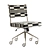 Modern Upholstered Office Chair 3D model small image 1