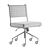 Modern Upholstered Office Chair 3D model small image 3