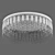 Sparkle Chrome Ceiling Crystal Chandelier 3D model small image 5