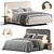 Metis Soft Bed: Contemporary Elegance 3D model small image 1