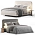 Metis Soft Bed: Contemporary Elegance 3D model small image 3