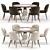 Modern Dining Set Collection | 3D Models 3D model small image 3