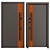 Nova_015 Aluminum Entry Door 3D model small image 3