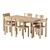 Sleek Seminar Dining Set 3D model small image 1