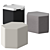 Sleek Bludot Hecks Ottoman 3D model small image 1