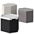 Sleek Bludot Hecks Ottoman 3D model small image 2