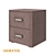 Modern Compact Two-Drawer Nightstand 3D model small image 1