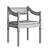 Vintage 60's Carimate Chair 3D model small image 4