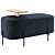 Luxurious Velvet Elephant Poufs 3D model small image 3