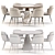 Modern Dining Set Collection 3D model small image 4