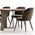 Modern Dining Set Furniture Collection 3D model small image 2