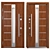 Nova_025 Aluminum Entry Door 3D model small image 3