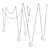 Modern White Pendant Lamp 5L 3D model small image 1