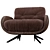 Contemporary Elegance Ayton Armchair 3D model small image 6